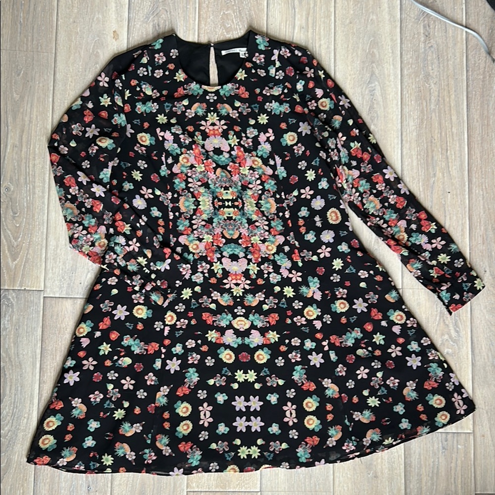 RACHEL Rachel Roy Kaleidoscope floral print chiffon Dress